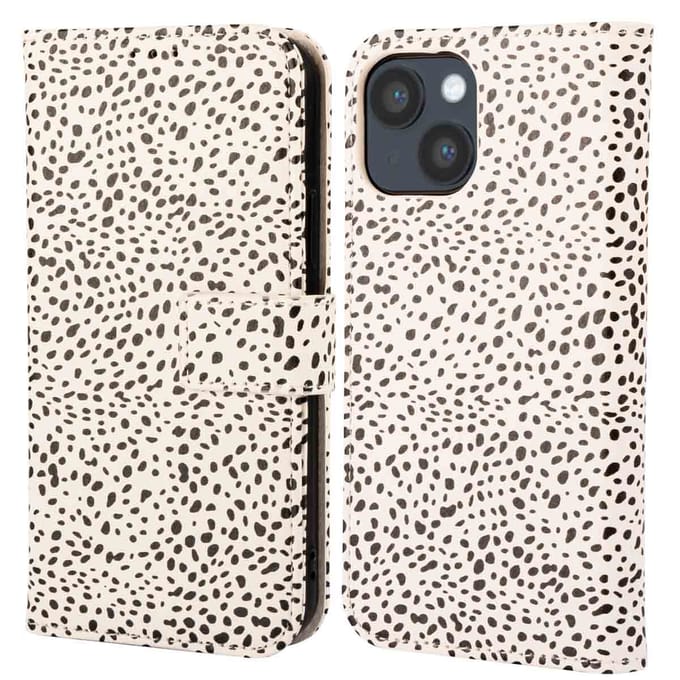imoshion Hoesje - Geschikt voor Apple iPhone 14 - Design Bookcase smartphone - Desert Dots
