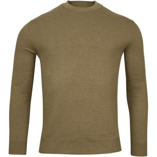 Baileys Trui Pima Cotton Uni Color Turtleneck Single Knit Beige / male