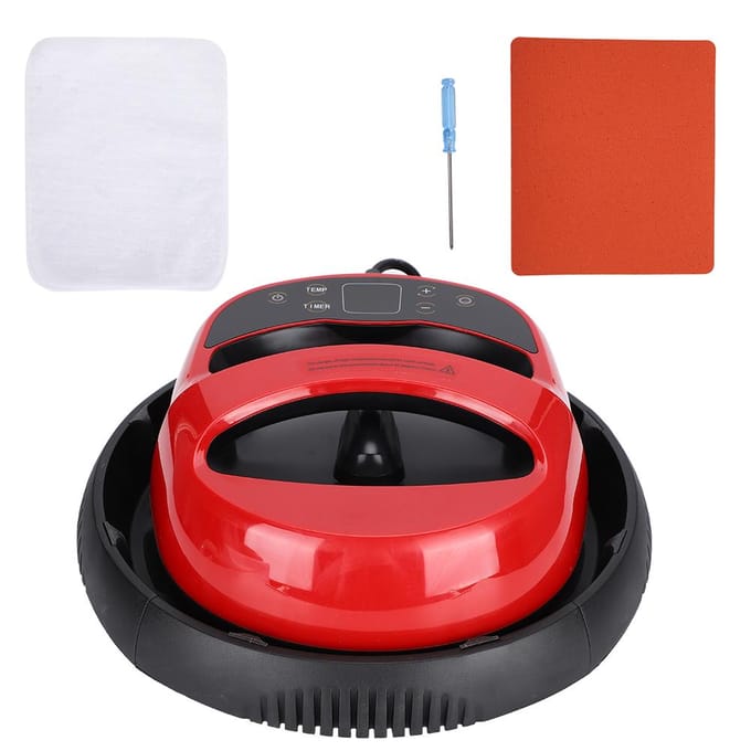 Warmtepers Machine Draagbaar Transfer Verwarmingsprinten voor T-shirt Mobiele Telefoonhoesje UK Plug black