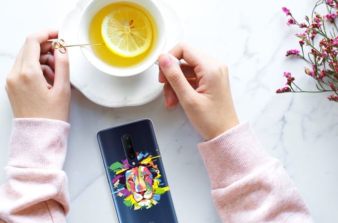 OnePlus 7 Pro Telefoonhoesje met Naam Lion Color