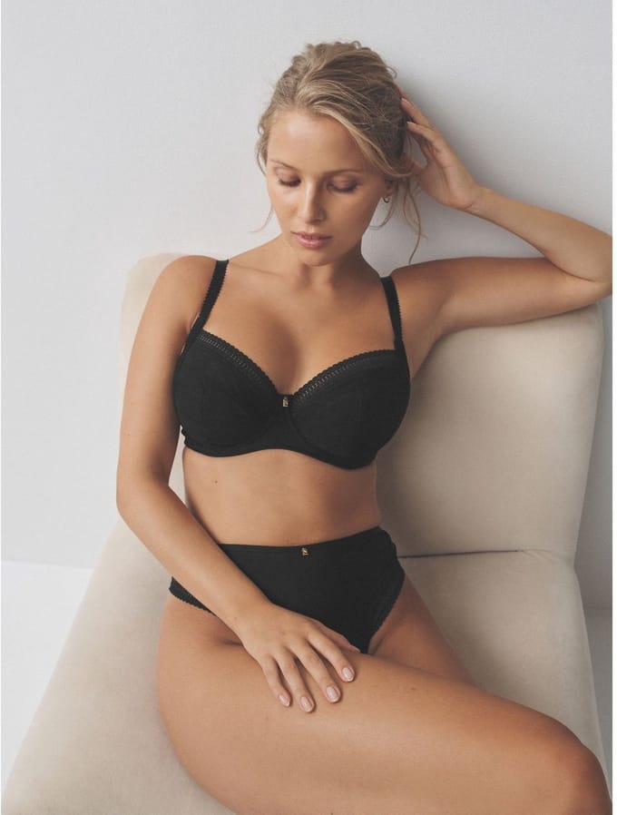Next - Dames - DD-H Side Support Wired Full Cup Bra - Zwart