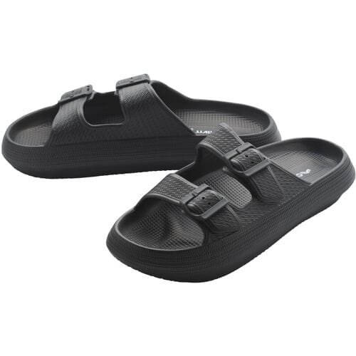 CRIVIT Heren badslippers (Zwart, 40/41)