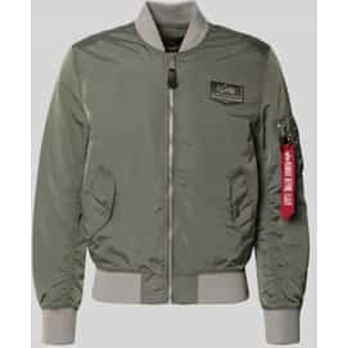 Regular fit bomberjack met Logopatch