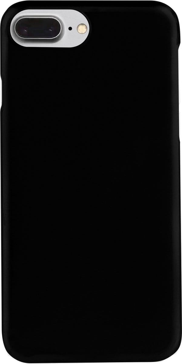 Xqisit iPlate Glossy iPhone 6 Plus 6s Plus 7 Plus 8 Plus hoesje - Zwart