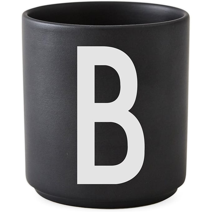 DESIGN LETTERS - Personal beker porselein  - zwart - B
