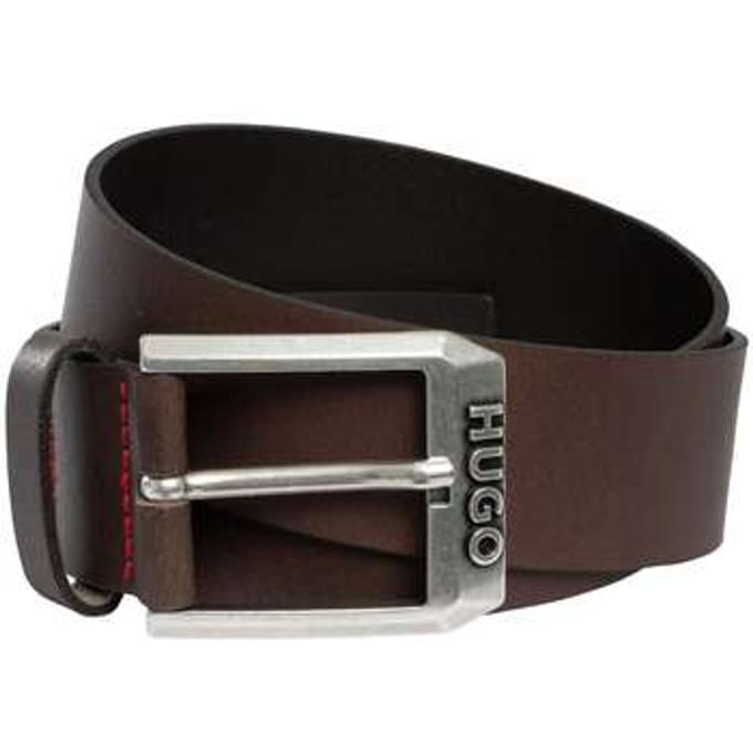 HUGO Gelio Lederen Riem, Bruin
