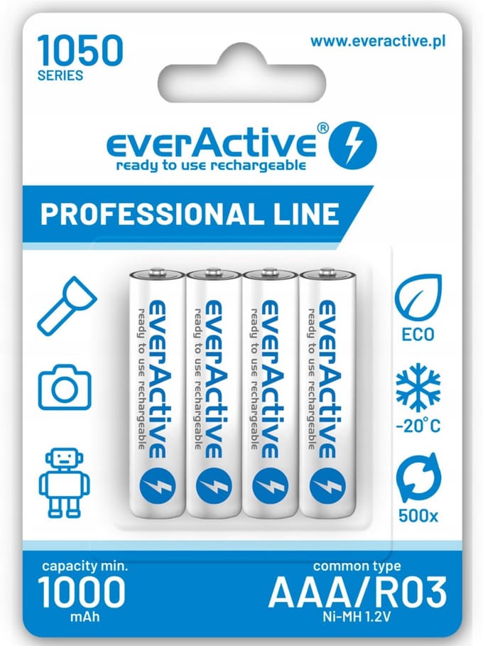 everActive Ni-MH R03 AAA 950mAh Professional Line