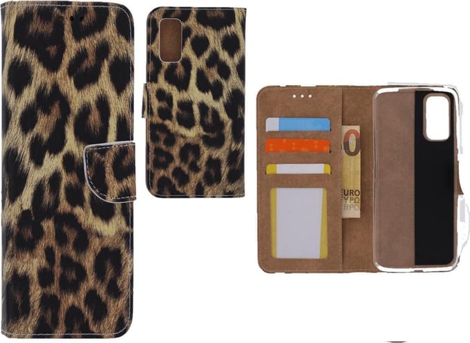 Bookcase Geschikt voor: Samsung Galaxy S20 Plus - Bookcase Luipaard - portemonnee hoesje