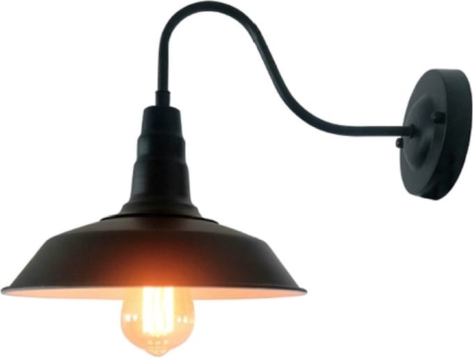 OHNO - Woonaccessoires - Castor Wandlamp - Zwart - Tijdloos - Modern - Industrieël