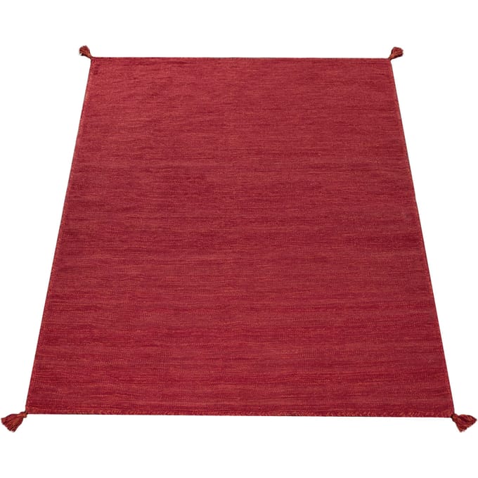 Handgeweven tapijt Kilian rood 200x290 cm