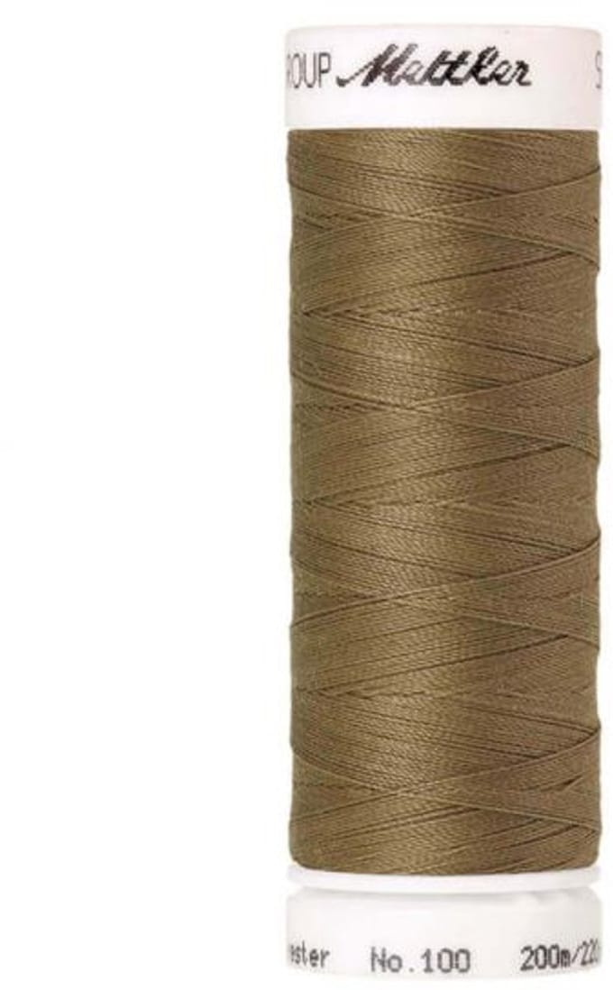 Amann Mettler Seralon Naaigaren – Dried Reed (0464) – 200 m – No. 100 – 100% Polyester – Per Stuk