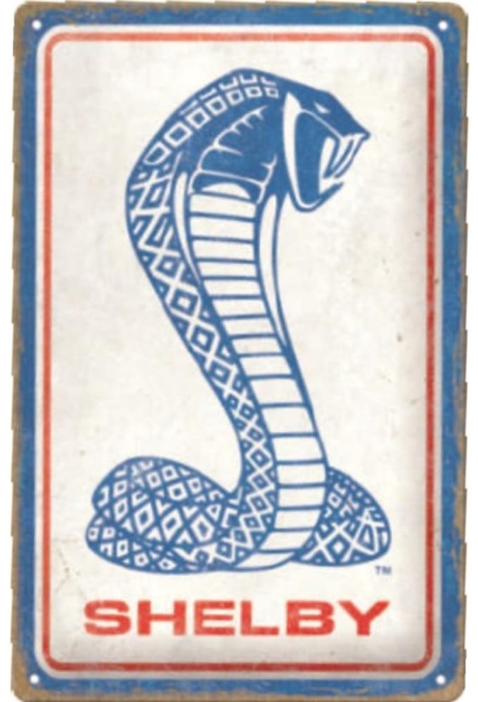 Wandbord - Shelby - Cobra Snake
