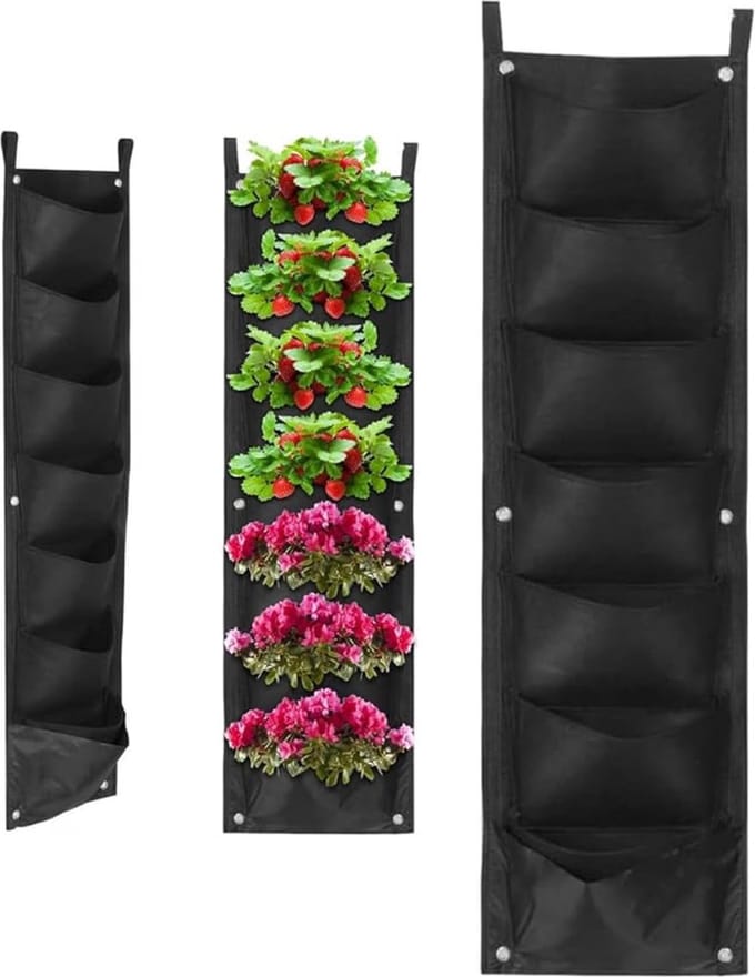 VELTRR® Verticale Moestuin - Plantenrek Tuin - Kweekzak - Waterdicht - Zwart