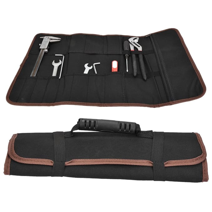 S8 Multifunctionele Pouch Houder Oprolbare Opbergtas voor Handgreep Reparatiegereedschap(zwart) black