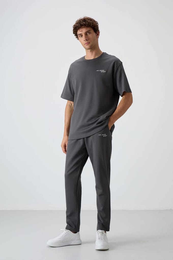 Heren Oversized Katoen-polyester Actieve Set