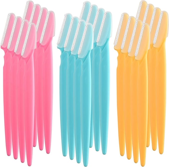 Professionele Ogenbrow Scheermes voor Mannen en Vrouwen, Gezichtsbeharing Verwijderaar, Draagbaar en Compact, 60 Stuks