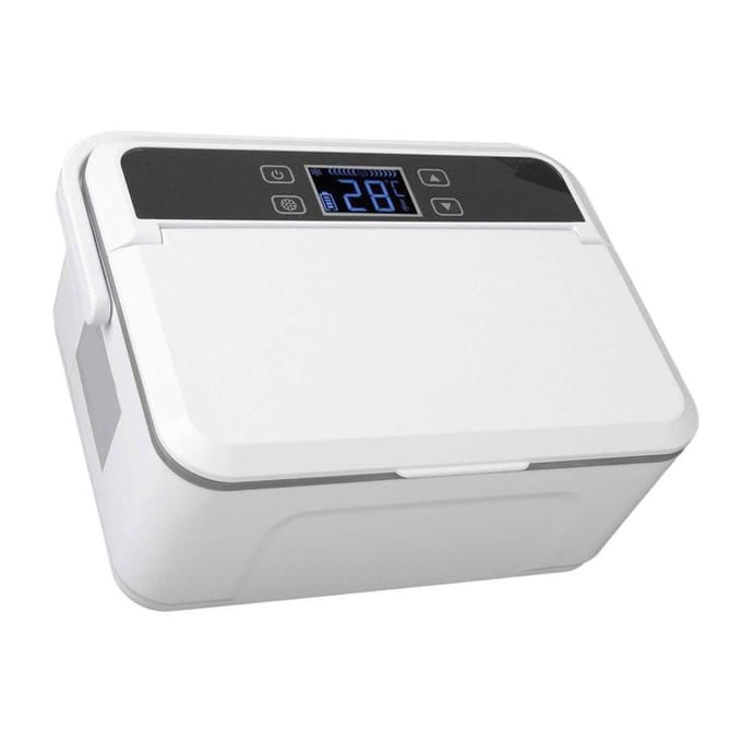2 Laags Insuline Koelbox Draagbaar Constante Temperatuur Oplaadbaar LED Display Insuline gray