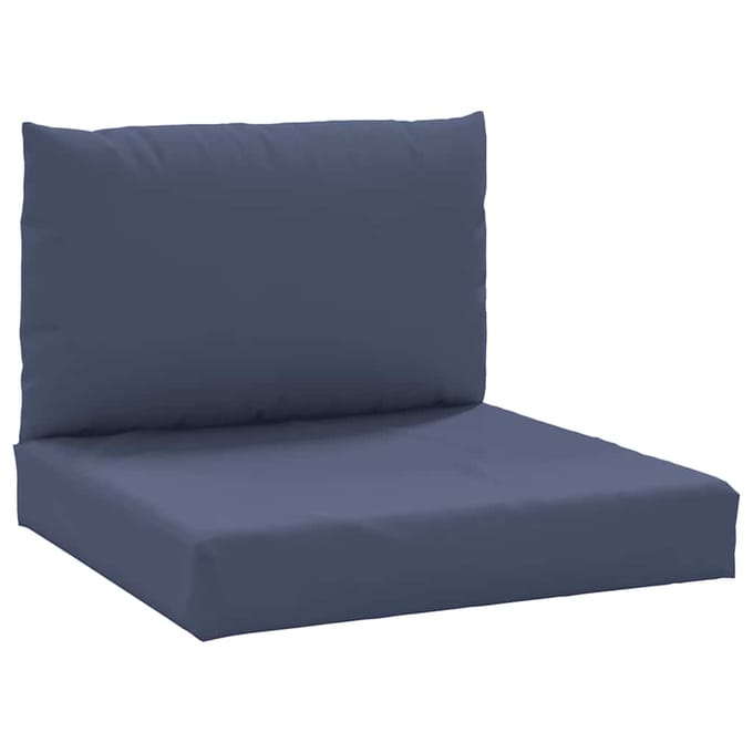 vidaXL - Palletkussens - 2 - st - stof - marineblauw