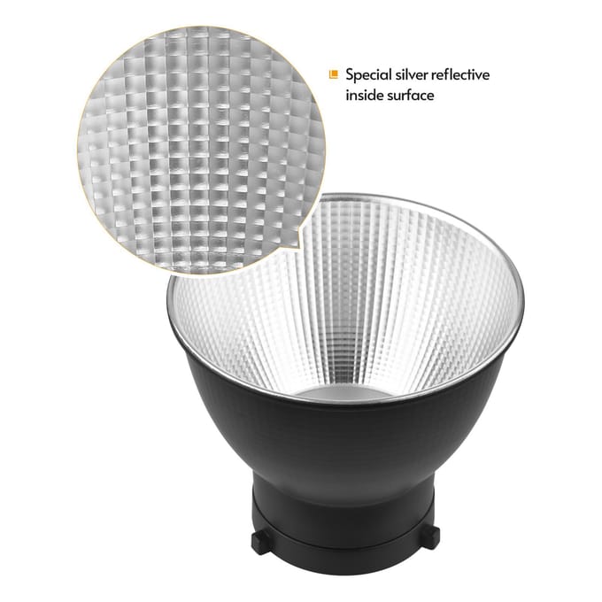 7 inch standaard reflector diffuser lampenkap schotel met voor Bowens Mount Studio Strobe Flash Light zwart