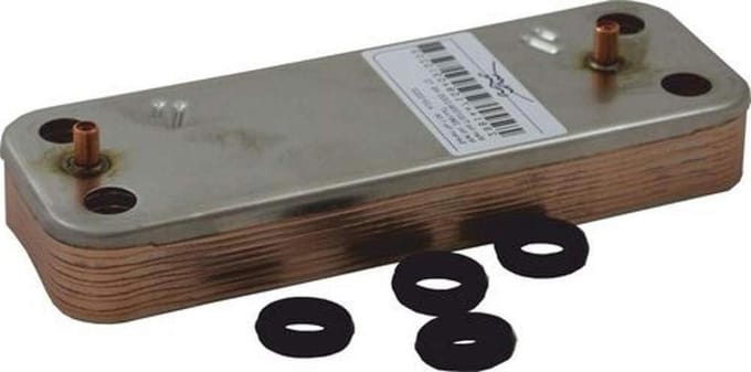 Warmtewisselaar Onderdeel - Verwarming Component - Centrale Verwarming - Origineel Reserveonderdeel - 8 x 101 x 8 cm - Zilverkleurig