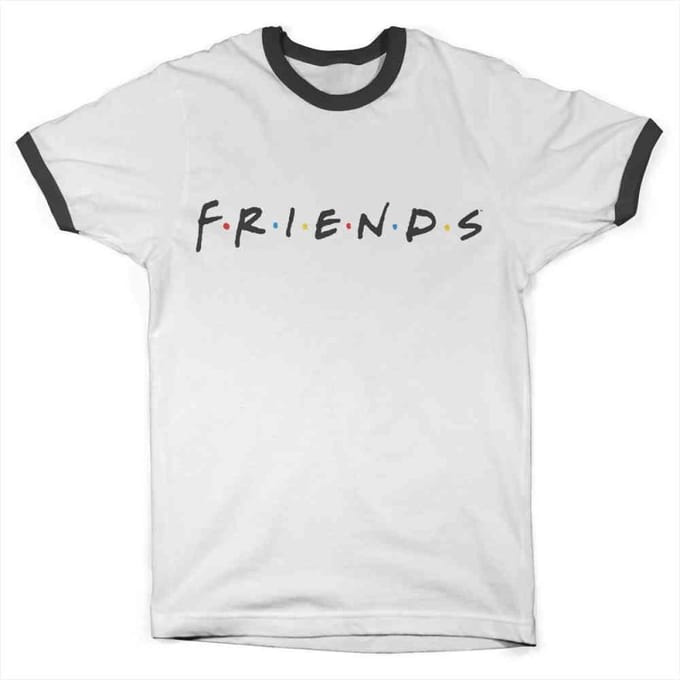 Friends Heren Tshirt -S- Logo Wit