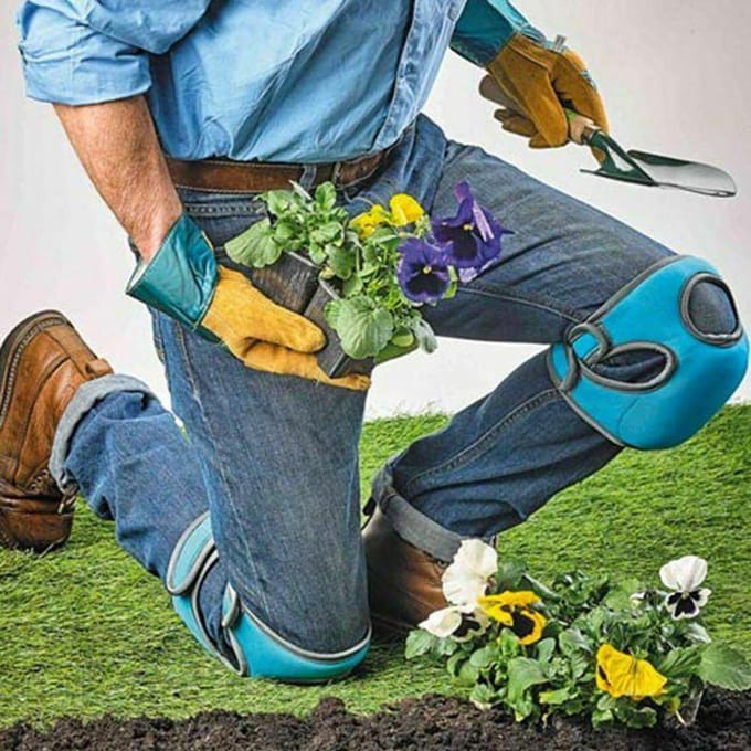 Paire de genouillères de jardinage Protections de genoux réglables