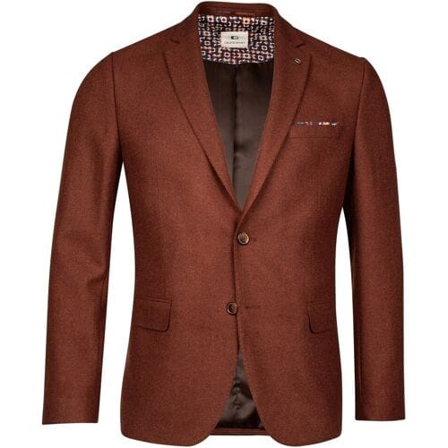 Giordano Colbert Robert Wool Mix Faux Uni Subtle Mélange  Brique / male