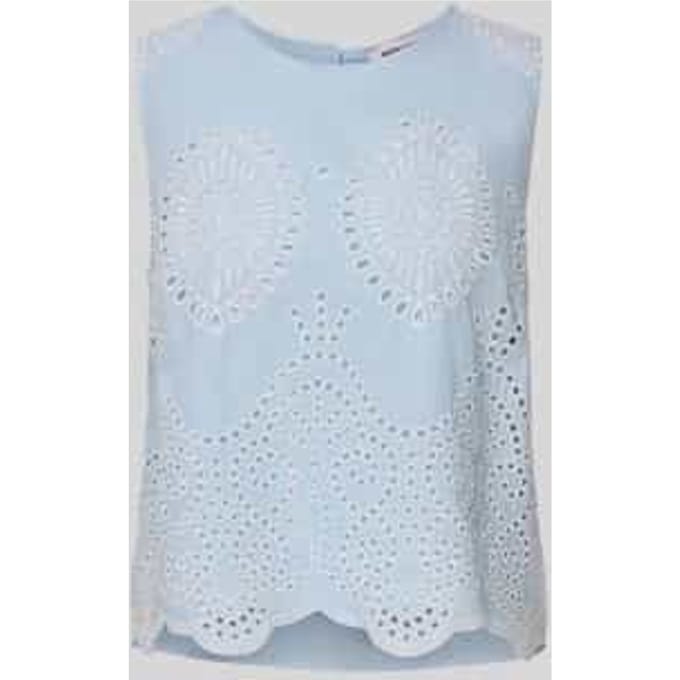 Blousetop met broderie