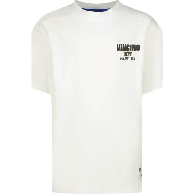 Vingino Basic-oversized Real White Maat: 2 | T-Shirts Outlet | Unisex | Wit