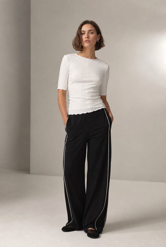 Jordan stretch viscose top | White - White / S