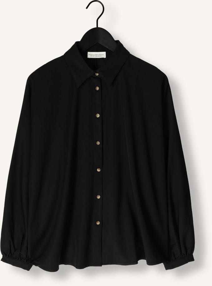 Amaya Amsterdam Louise Blouses Dames - Zwart - Maat S