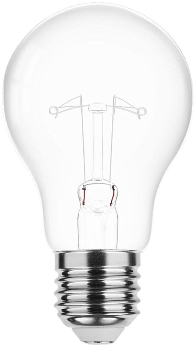 Technik E27 Wolfraam-Gloeilamp Dimbaar 75W - 2700K - Warm Wit - Gloeilamp Globe A55