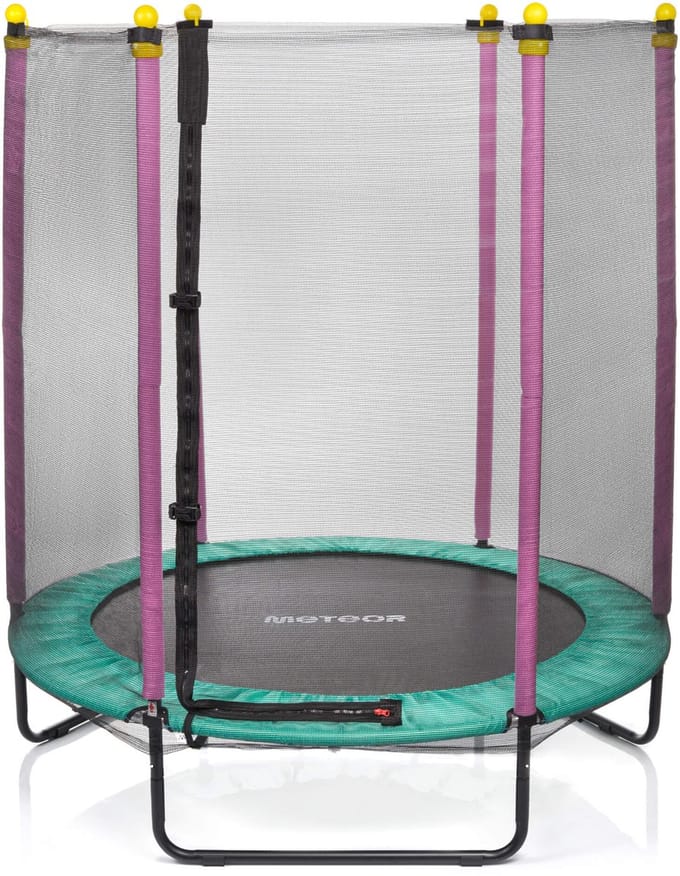 Meteor TRP-60 - Trampolines voor kinderen - 140 cm, mintgroen/roze