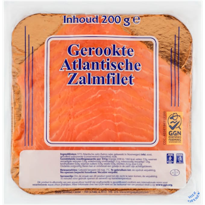 Gerookte Atlantische zalmfilet