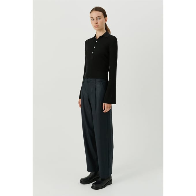 Soulland Kiki Jumper Polo Black Größe: XXS/XS | Pullover Outlet | Unisex | Schwarz