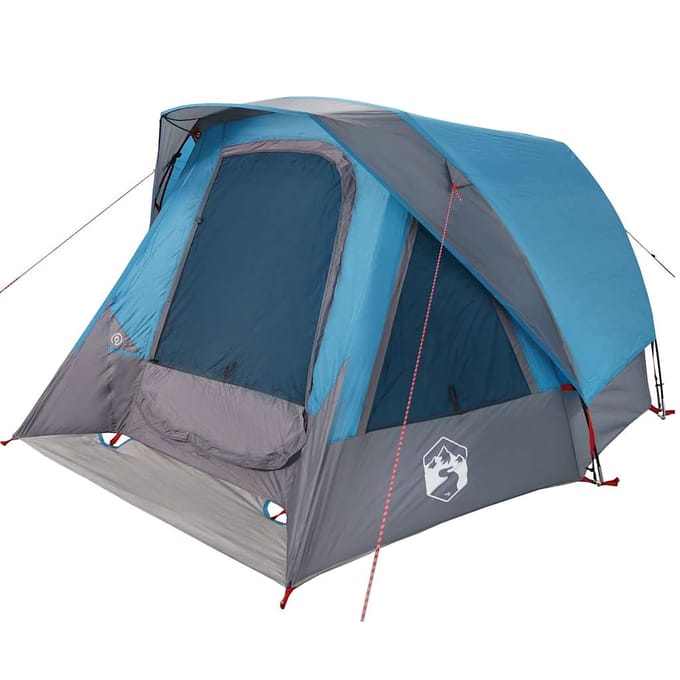 vidaXL - Tent - 4-persoons - waterdicht - blauw