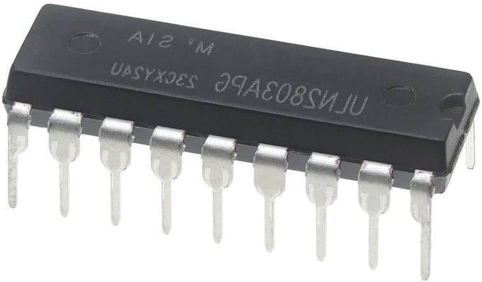 Transistor Array - Darlington Transistors - Elektronische Experimenten - 8-kanaals NPN IC - DIP-18 - null