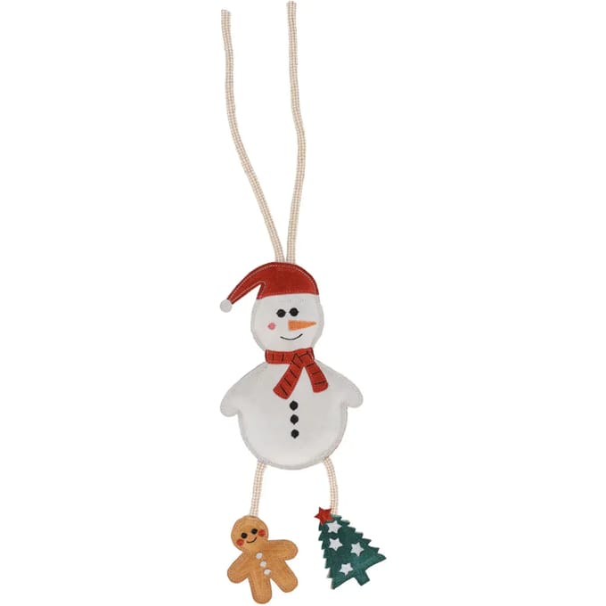 QHP PAARDENSPEELGOED KERST SNOWMAN Wit