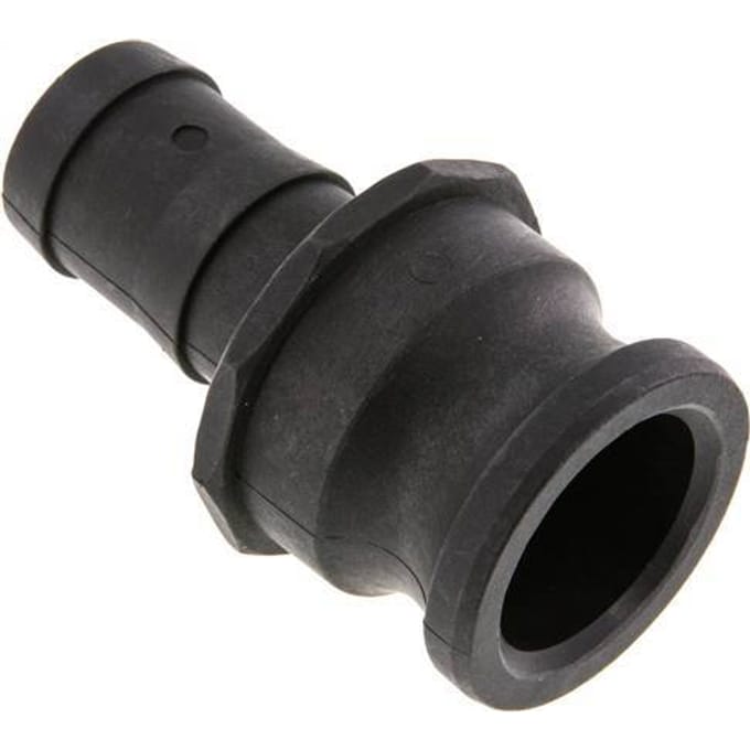 Camlock DN 40 (1 1/2'') Koppeling Polypropyleen met slangpilaar (32 mm) Type E MIL-C-27487