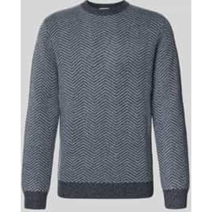 Wollen pullover met ronde hals