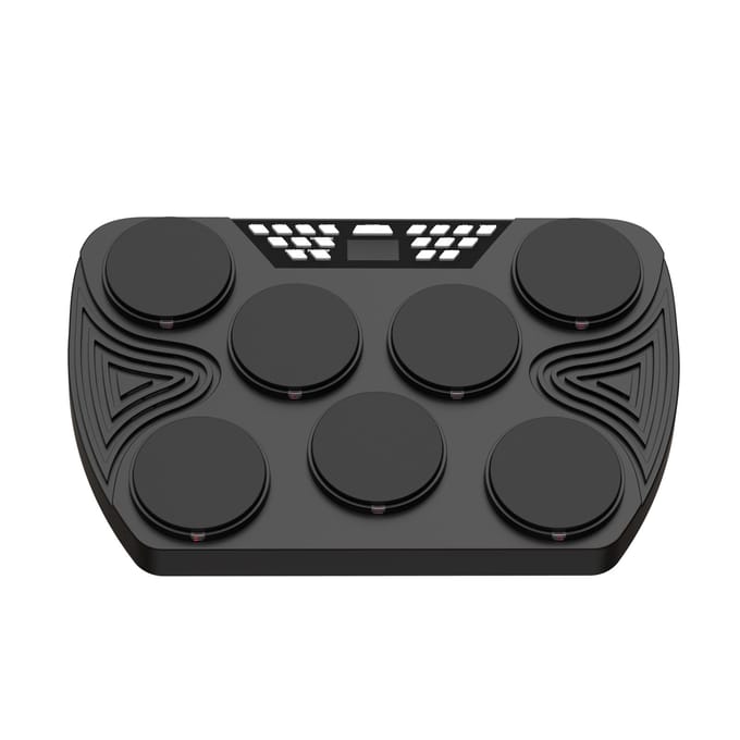 Multifunctioneel draagbaar elektronisch drumstel 7 aanslaggevoelige pads Ingebouwde drum op tafel 2 US Plug