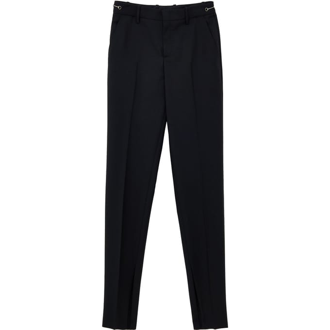 Zwarte Sartorial broek met Metallic Detail Gucci