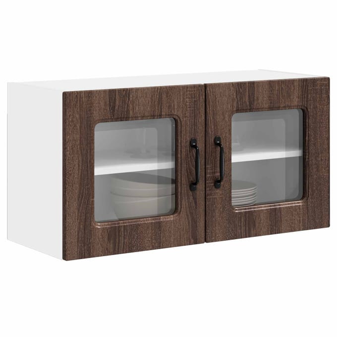 vidaXL - Vaatwasserpaneel - Kalmar - Bruin - Eiken - 80 - x - 31 - x - 40 - cm