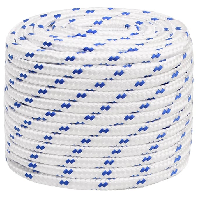 vidaXL - Boot - touw - 16 - mm - 100 - m - polypropyleen - wit
