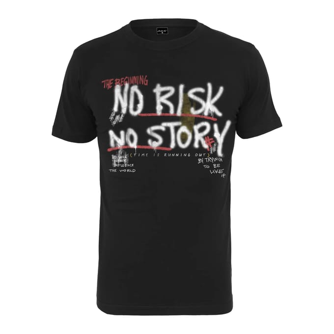 Mister Tee - No Risk No Story Heren Tshirt - M - Zwart