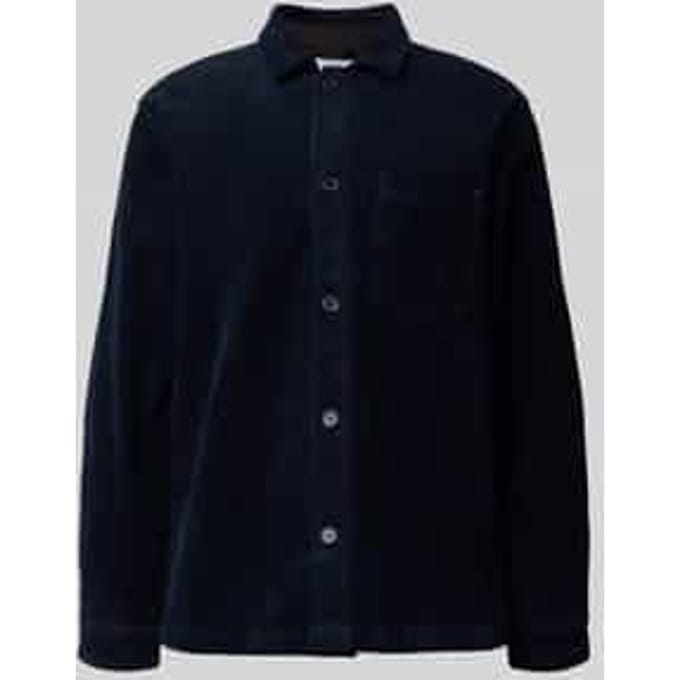 Modern fit overhemdjack met borstzak, model 'Superflex'