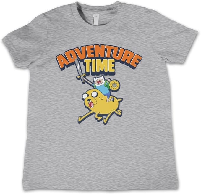 Adventure Time Kinder-T-shirt, heathergrijs