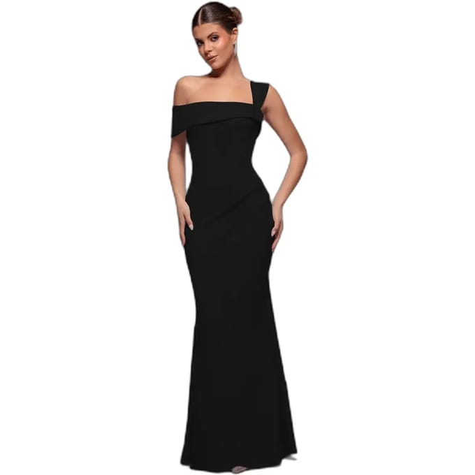 Maxi-jurk voor dames Goddiva Off The Shoulder