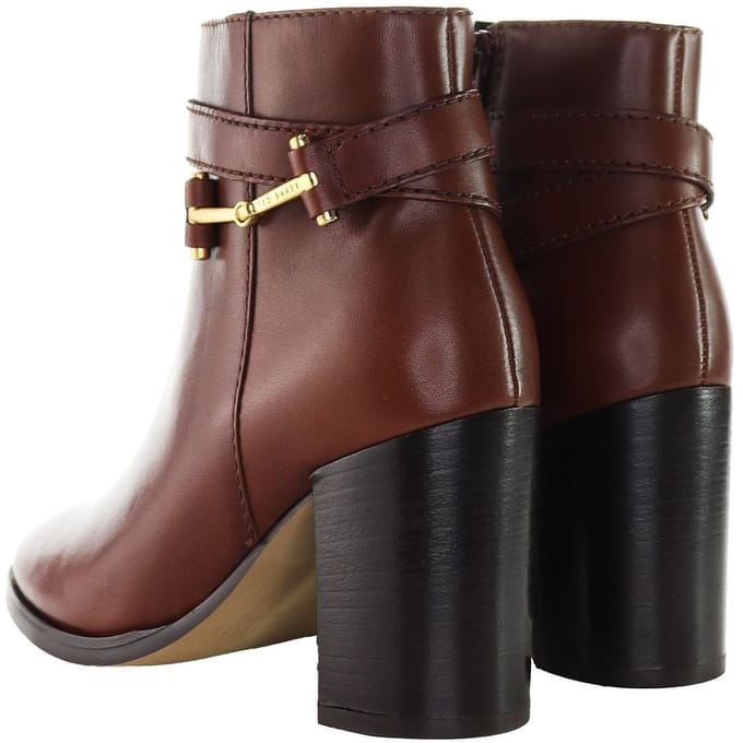Ted Baker Anisea T-Hinge Dames Bruine Enkellaarsjes