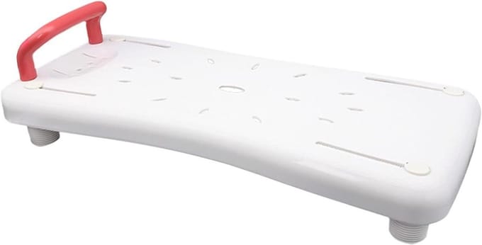 Hangende Badstoel - Douchestoel Ouderen - Veilig Douchen - Sterke Constructie - 70 x 31 cm - Wit